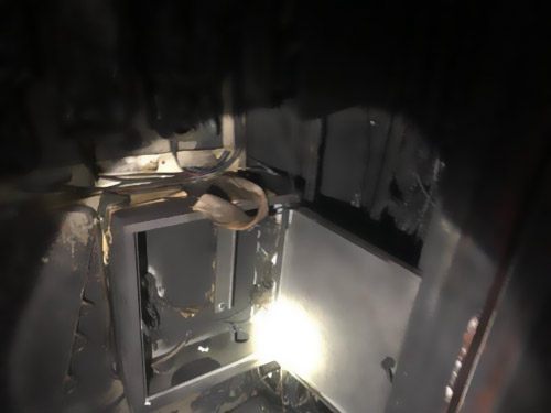 事發(fā)火災的電纜井