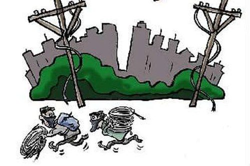 施工隊(duì)盜電纜